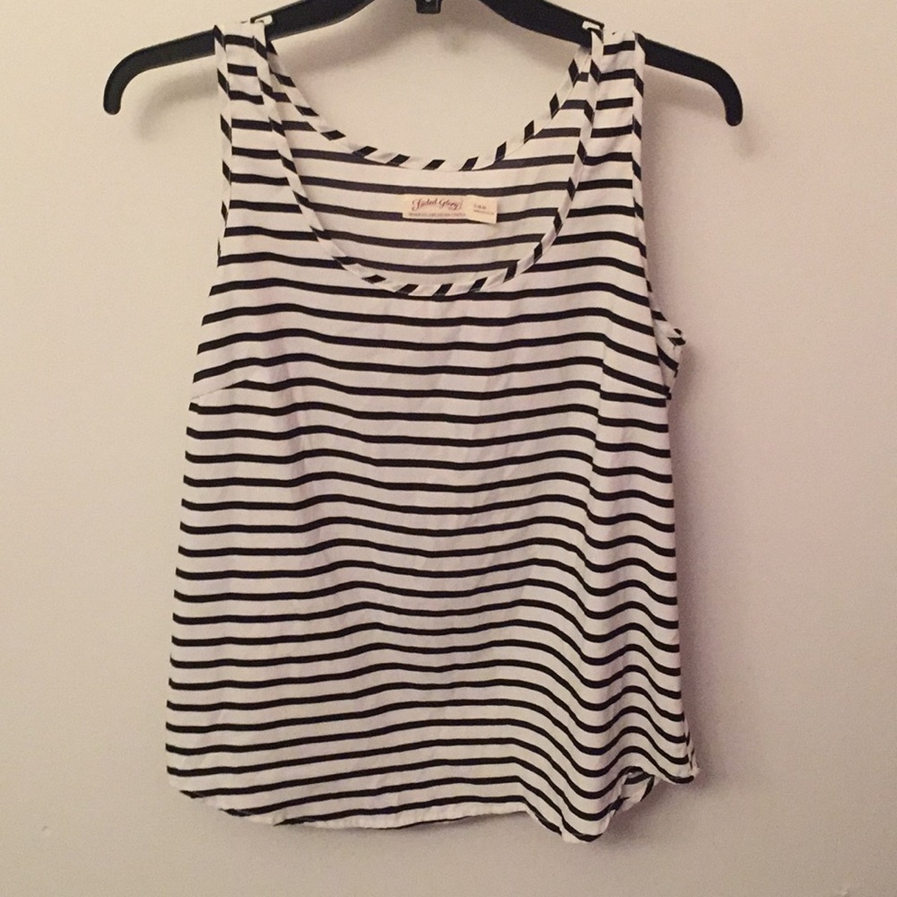 Black and white tank top